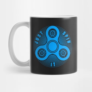 Fidget Spinner Azure Rounded Mug